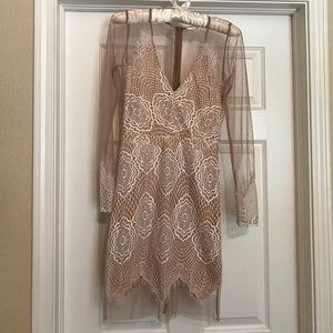 Luxxel Lace Sheer Dress